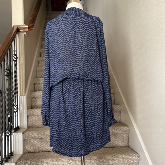 Hilary Radley Sz M Long Sleeve Top - Navy dress - Picture 3 of 8